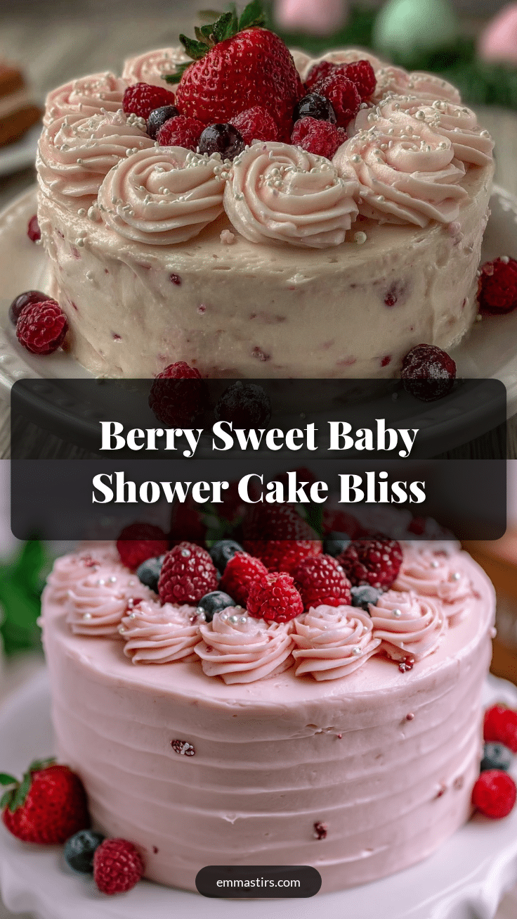berry sweet baby shower cake recipe