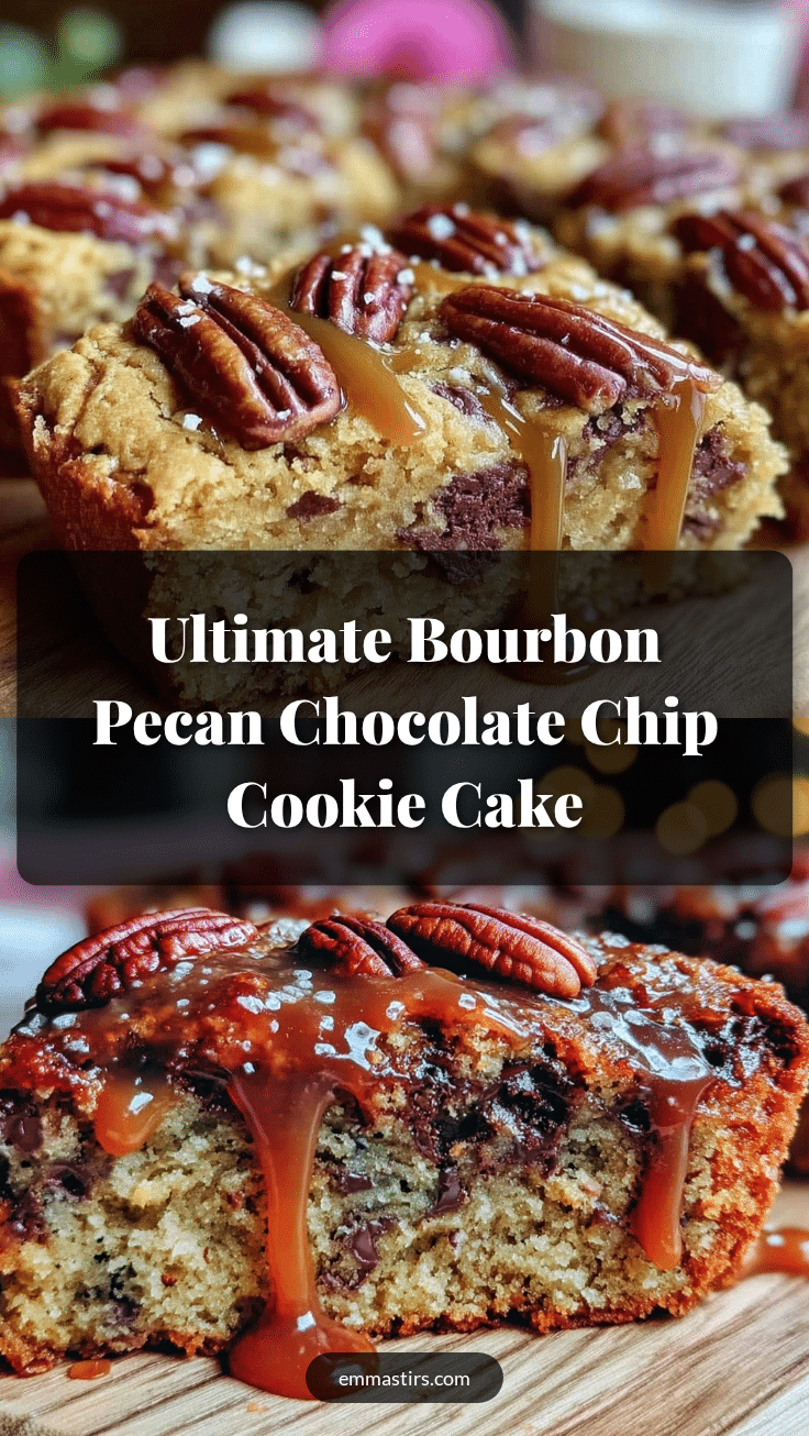 bourbon pecan chocolate chip cookie cake recipe