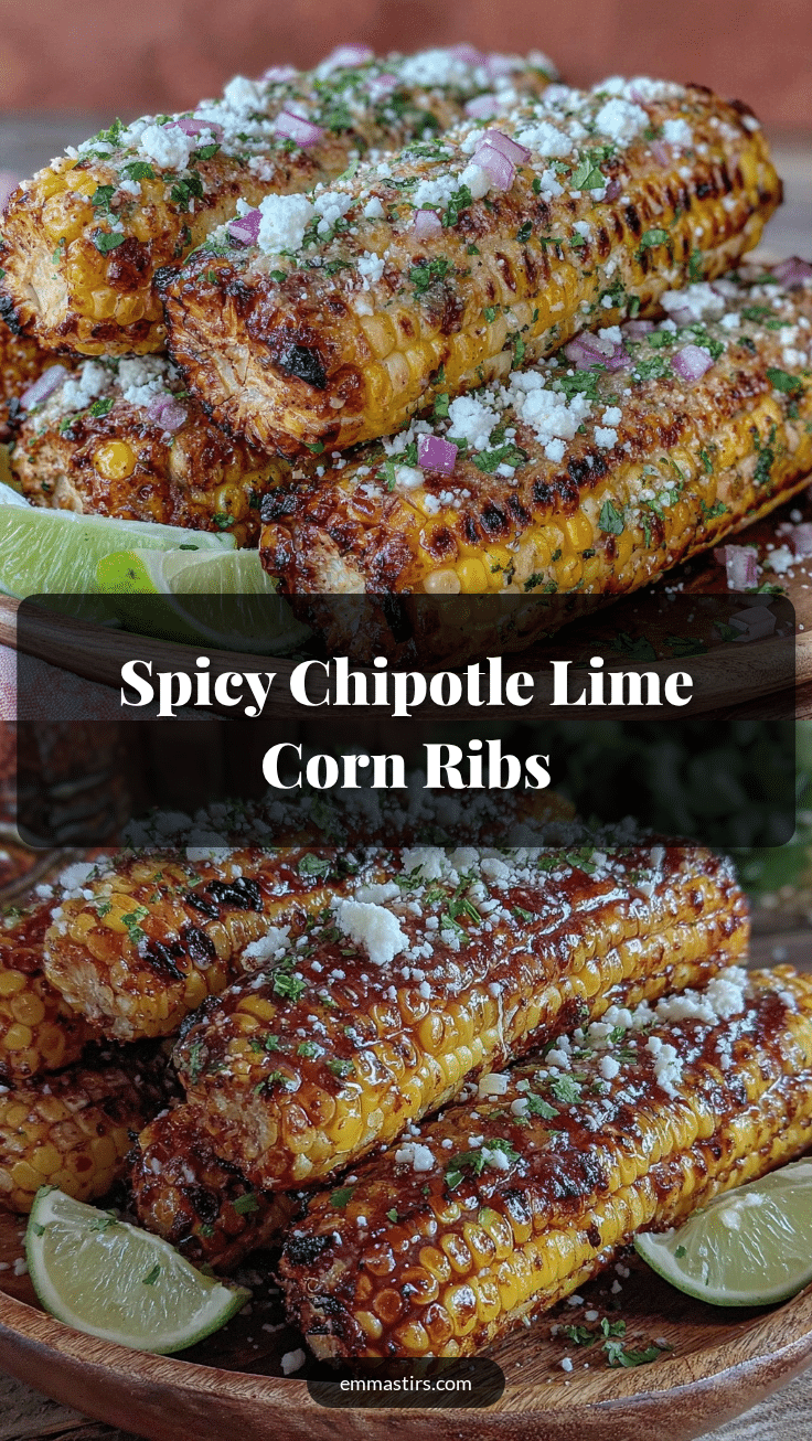 chipotle lime grilled corn ribs recipe