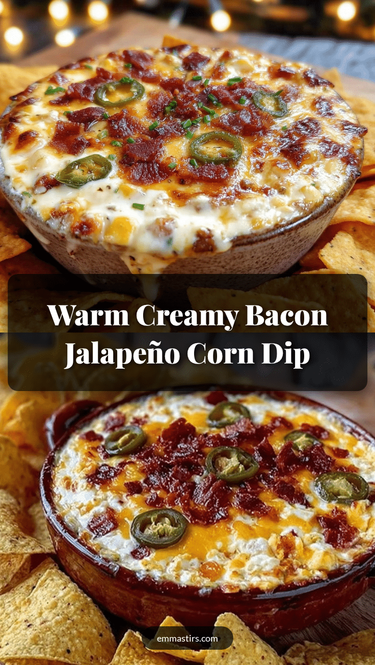 creamy bacon jalapeño corn dip recipe