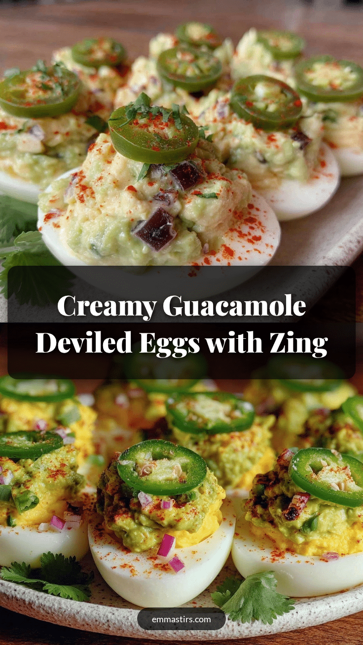 creamy guacamole deviled eggs recipe