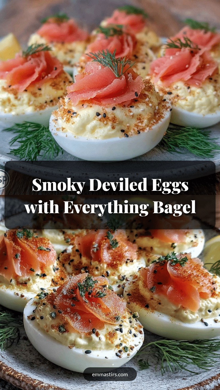 deviled eggs with everything bagel seasoning and smoked salmon recipe