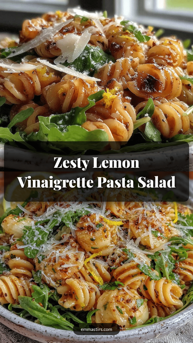 fresh lemon vinaigrette pasta salad recipe