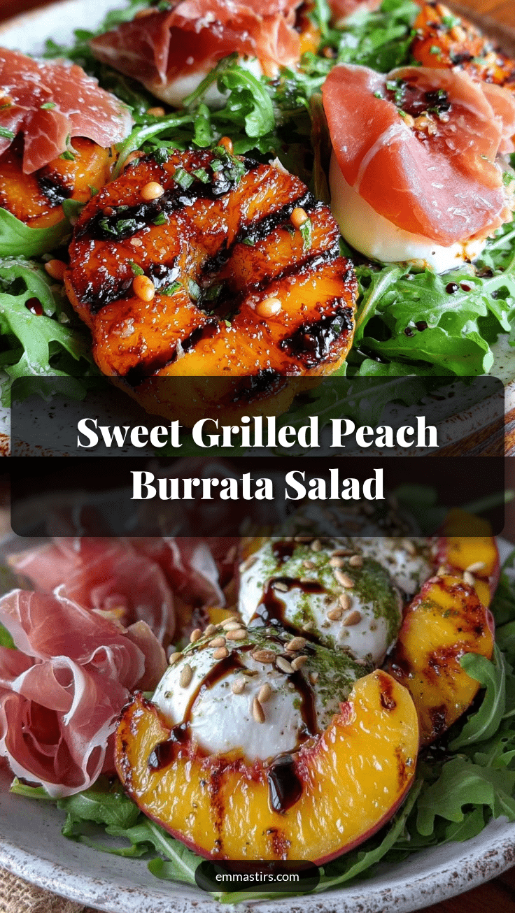 grilled peach burrata salad recipe
