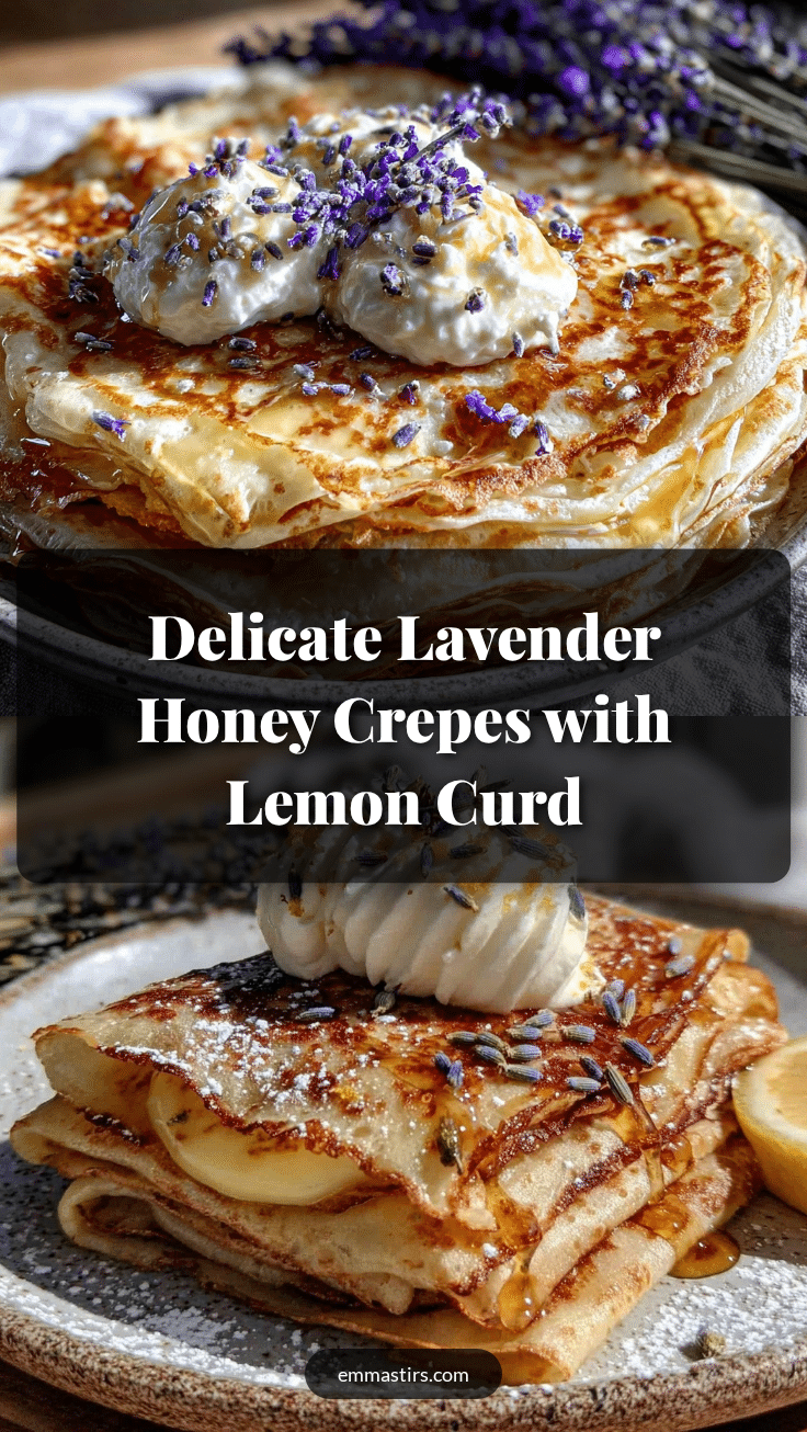 lavender honey crepes recipe