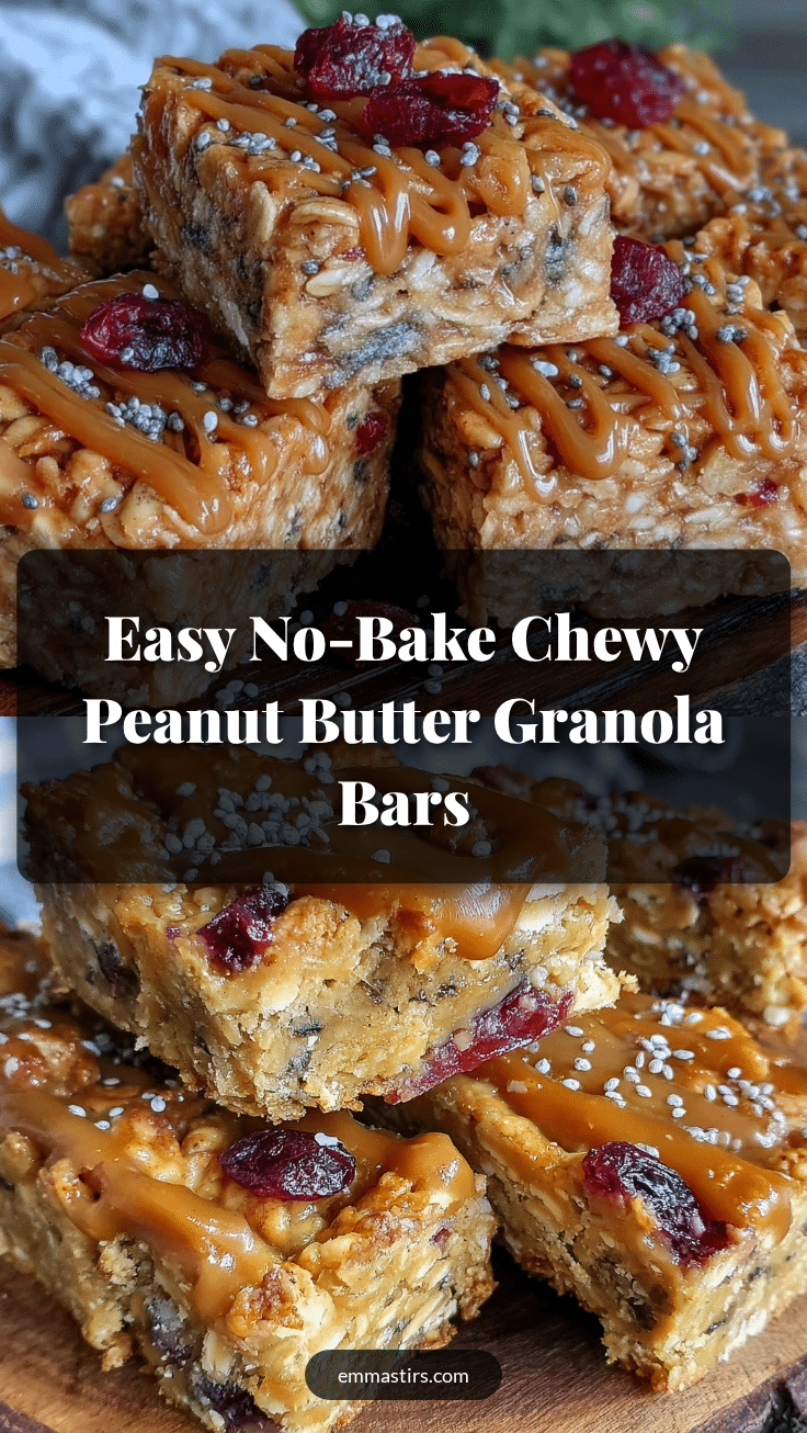 no-bake peanut butter granola bars recipe