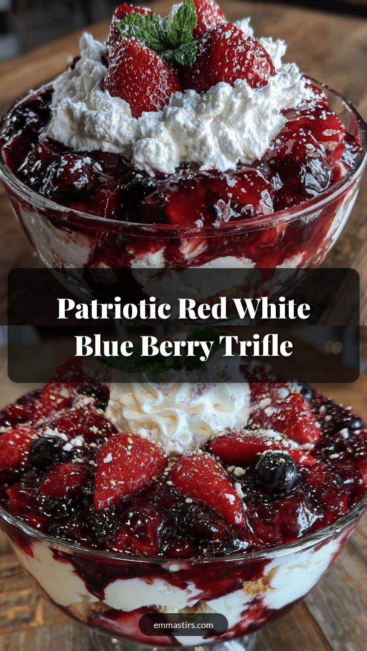 red white and blue layered trifle recipe