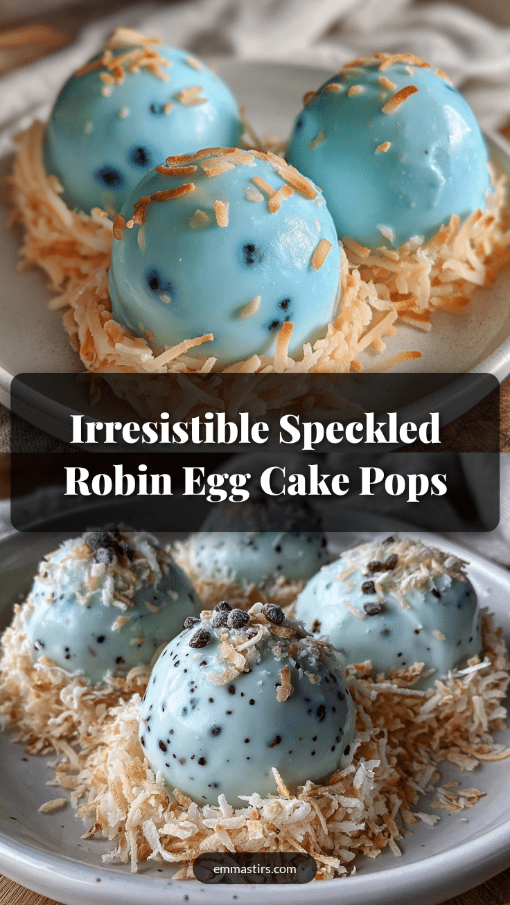 robin egg nest cake pops recipe