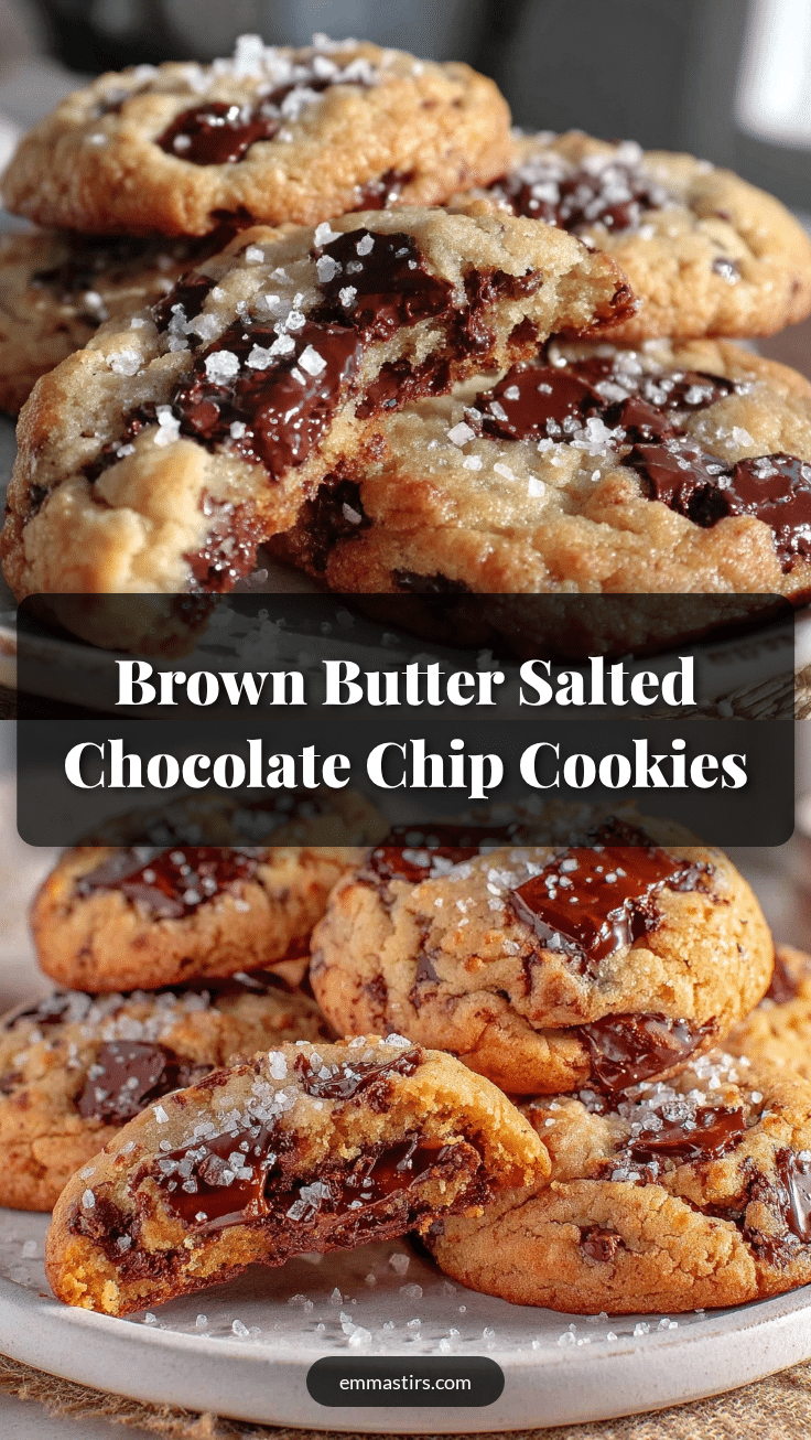 Savory Brown Butter Salted Chocolate Chip Cookies recipe