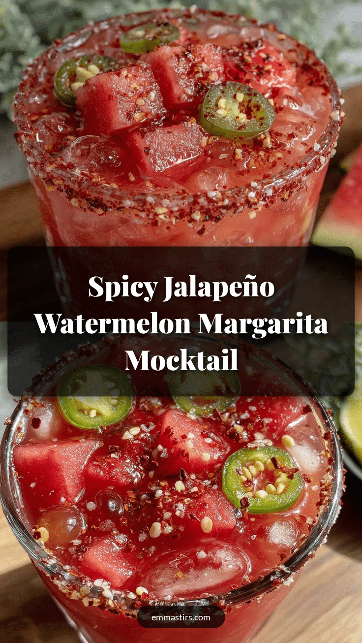 spicy watermelon margarita mocktail recipe