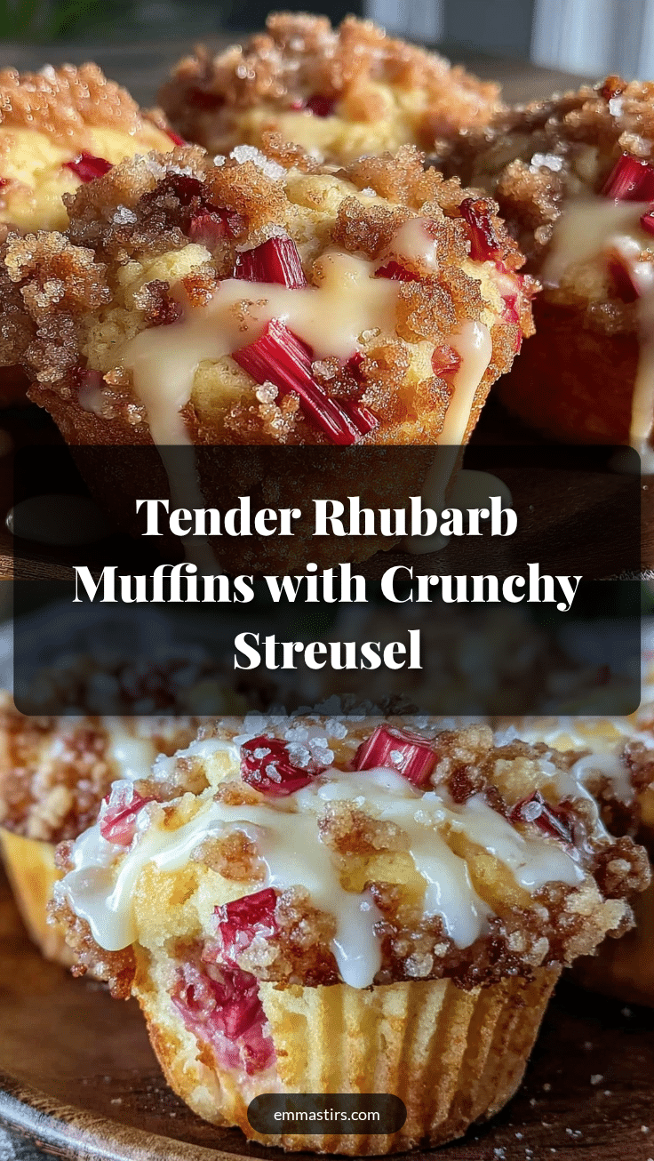 tender rhubarb muffins recipe