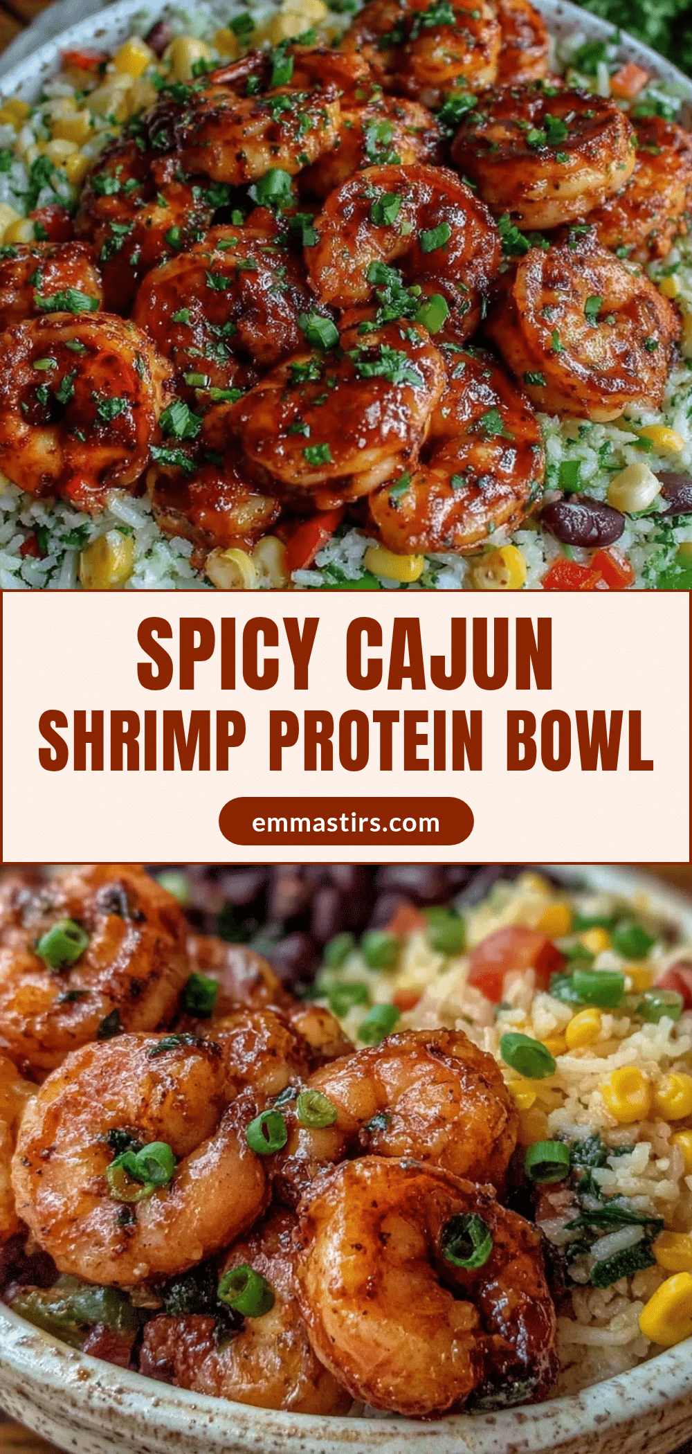 Cajun shrimp bowl recipe