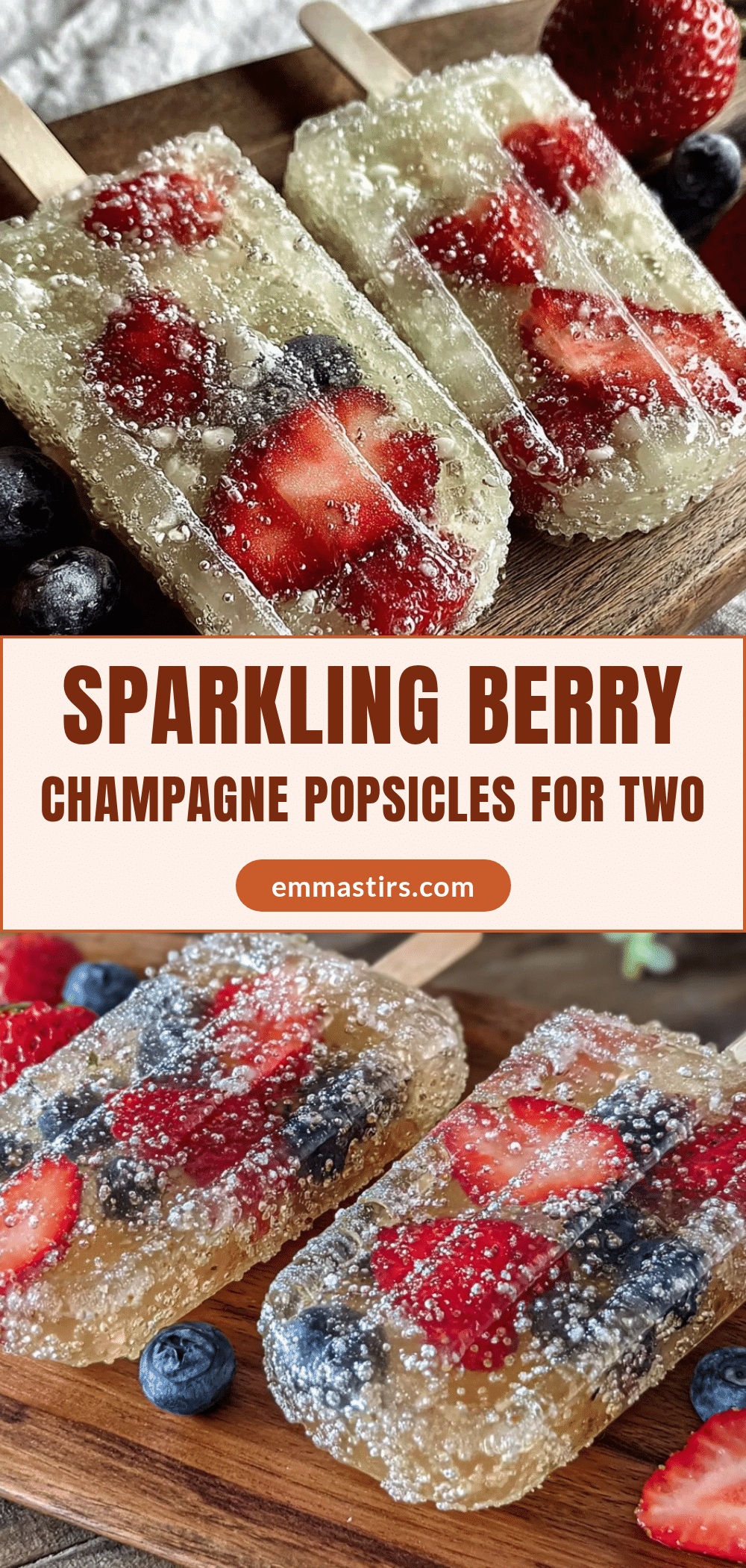 champagne popsicles with berries recipe