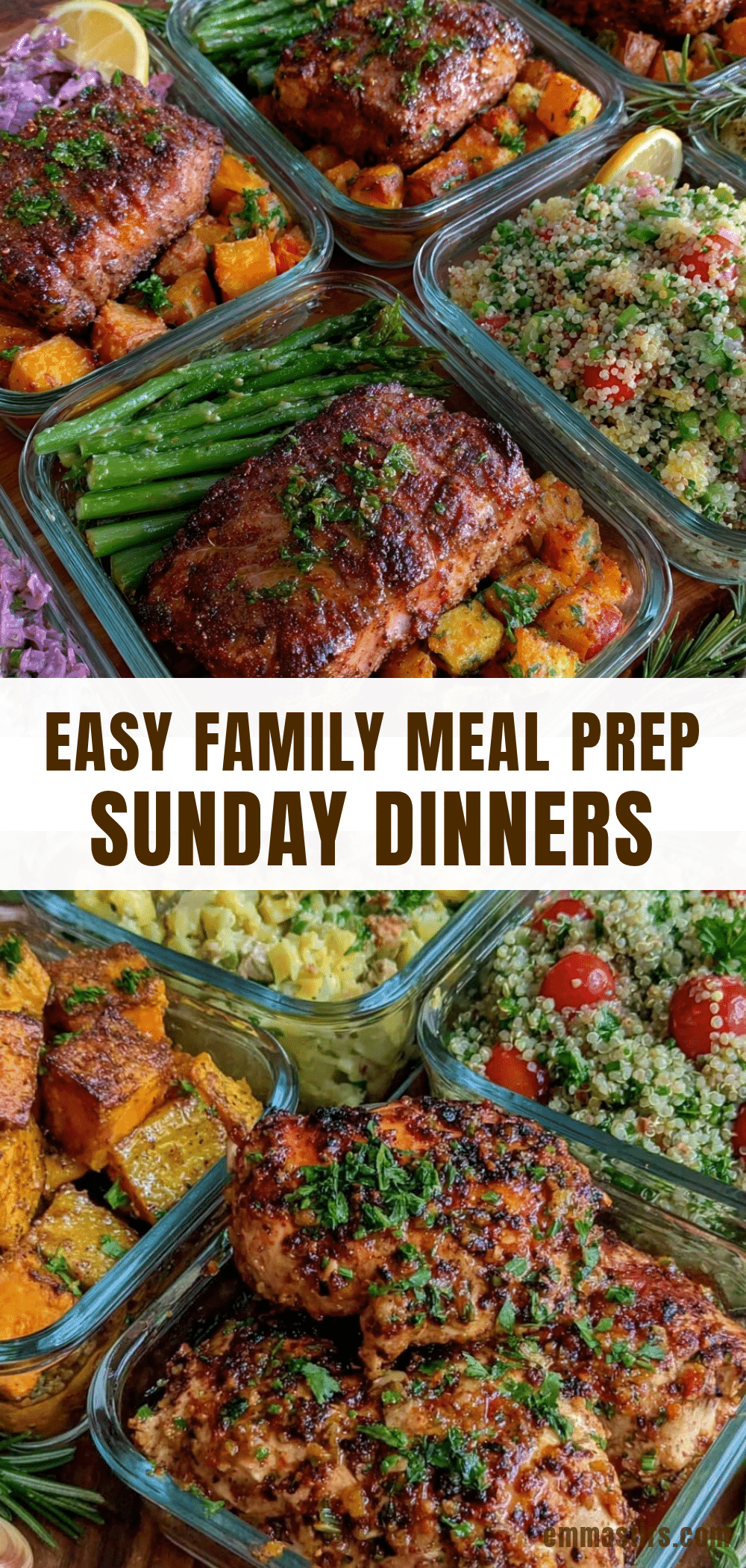 easy family meal prep Sunday dinners recipe