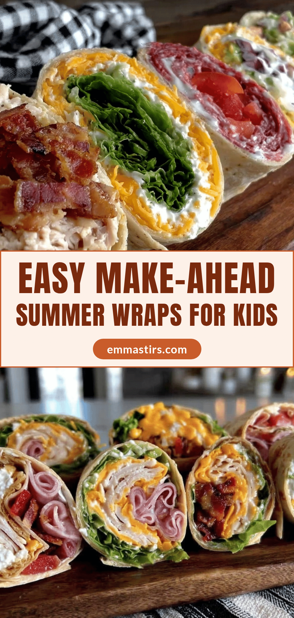 easy summer kids lunch wraps recipe
