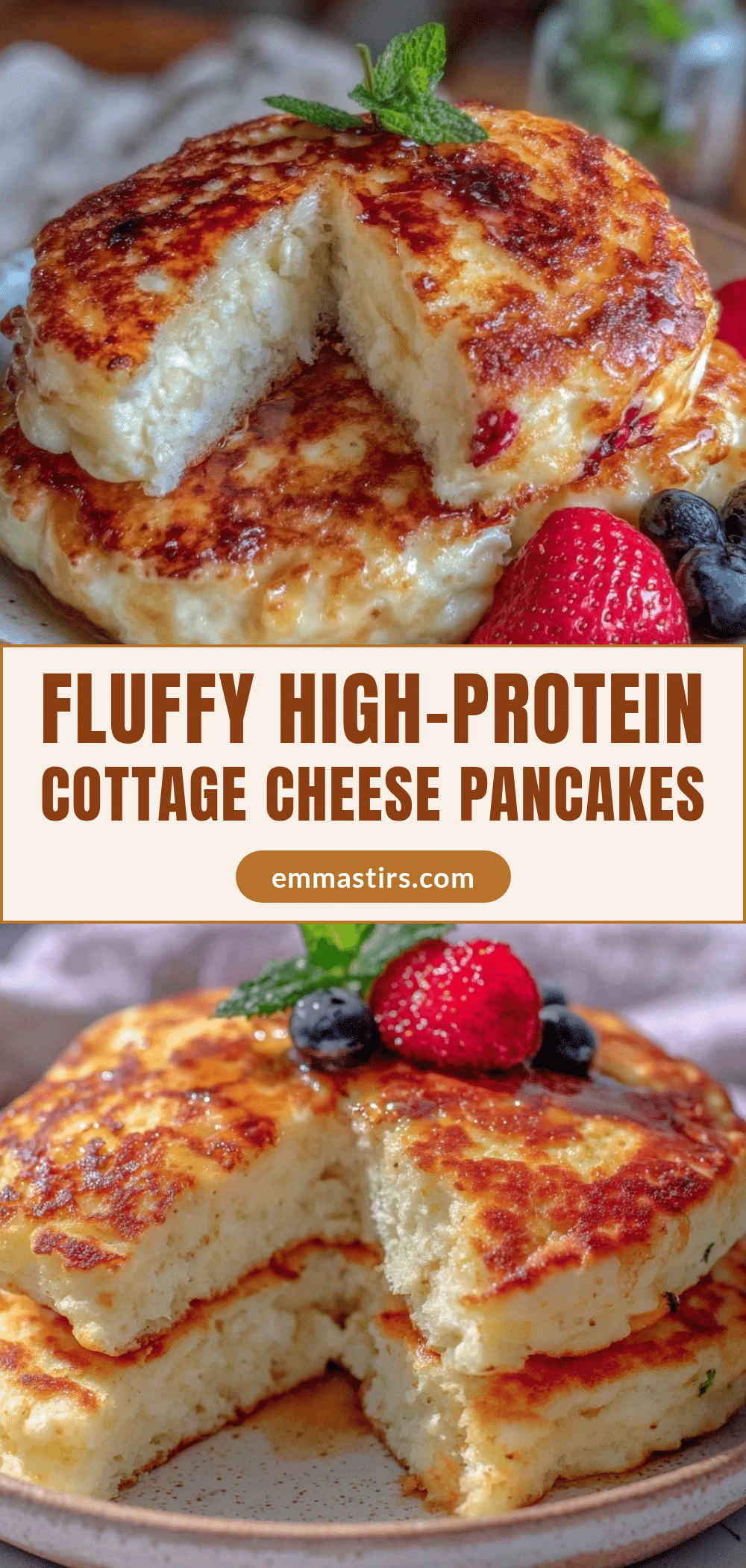 fluffy cottage cheese pancakes recipe