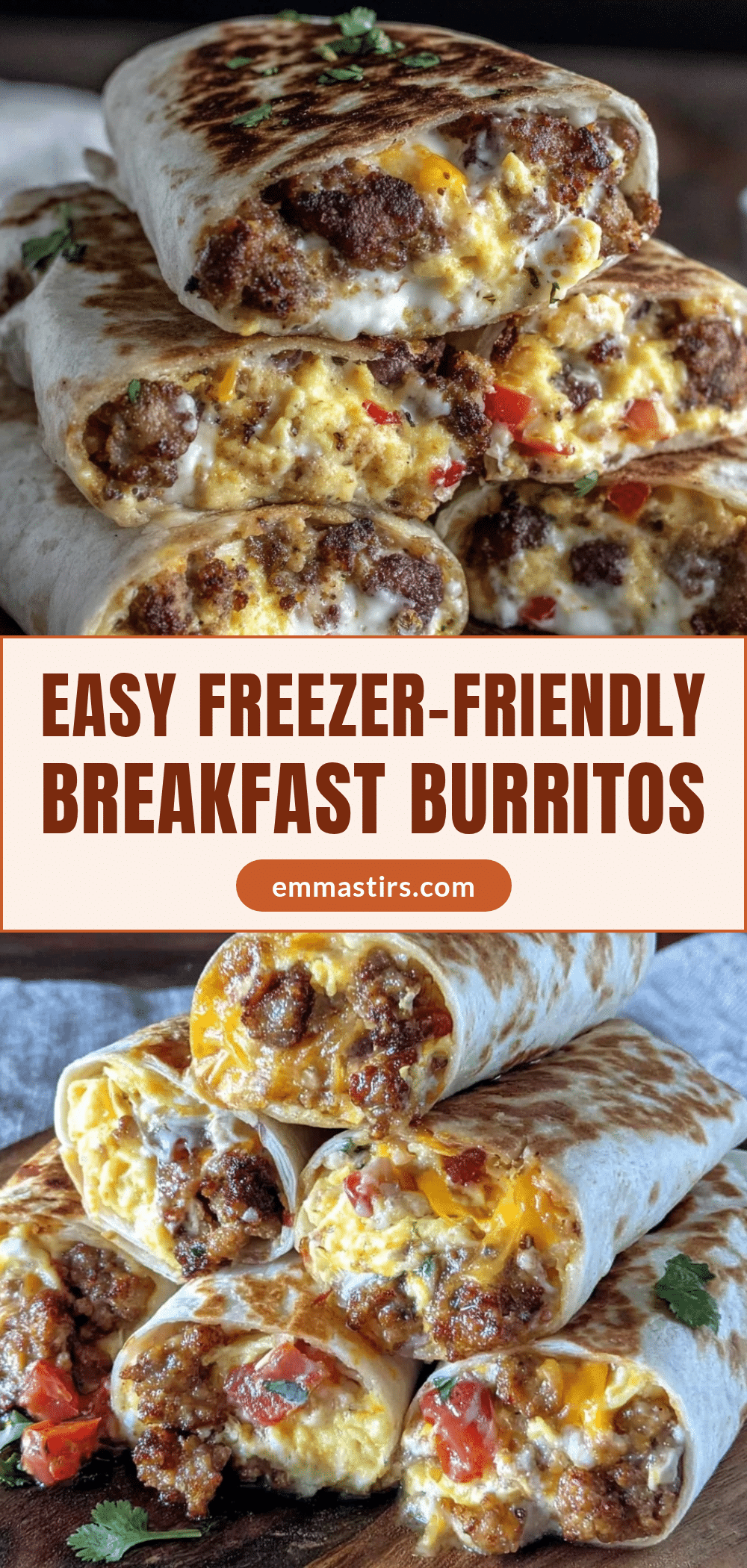 freezer-friendly breakfast burritos recipe
