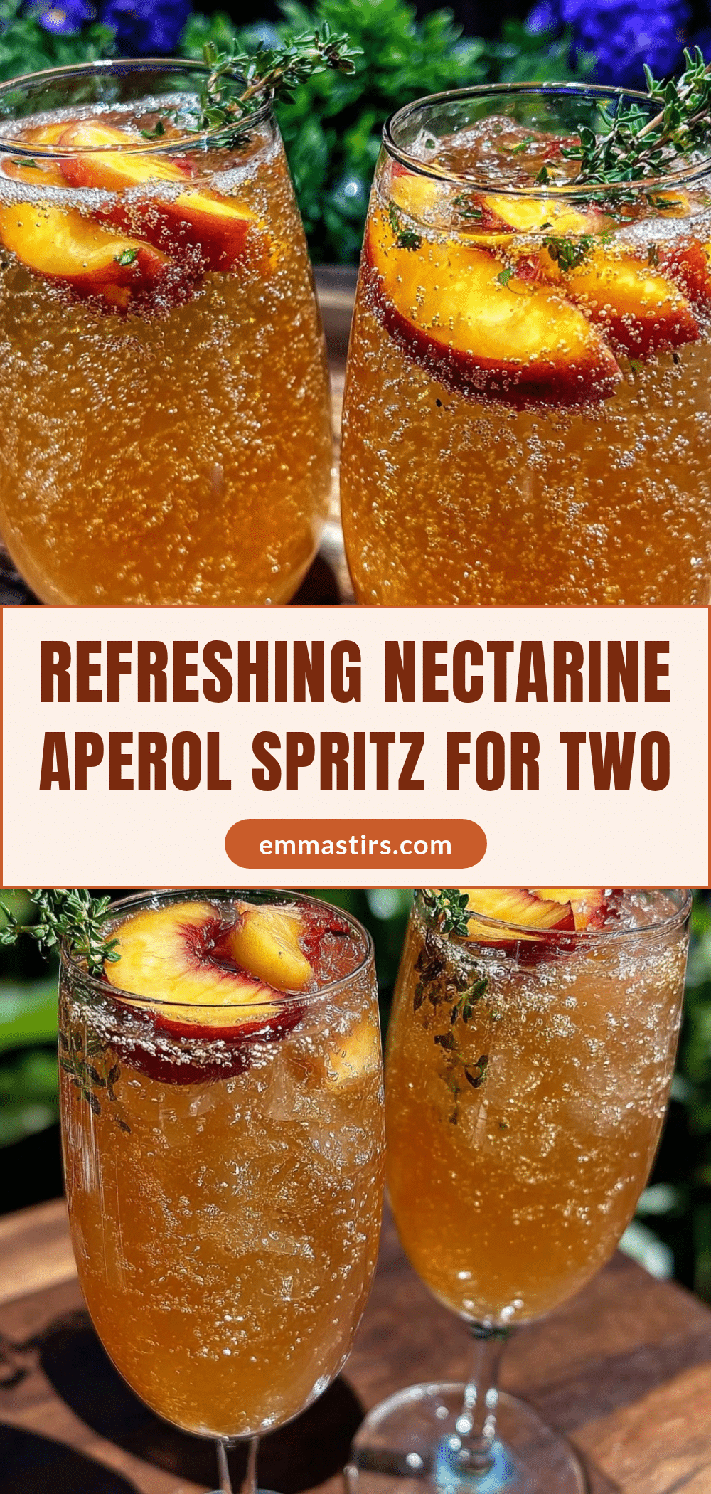 fresh nectarine aperol spritz recipe