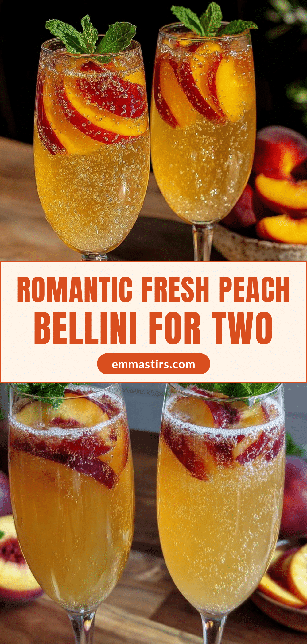 fresh peach bellini recipe