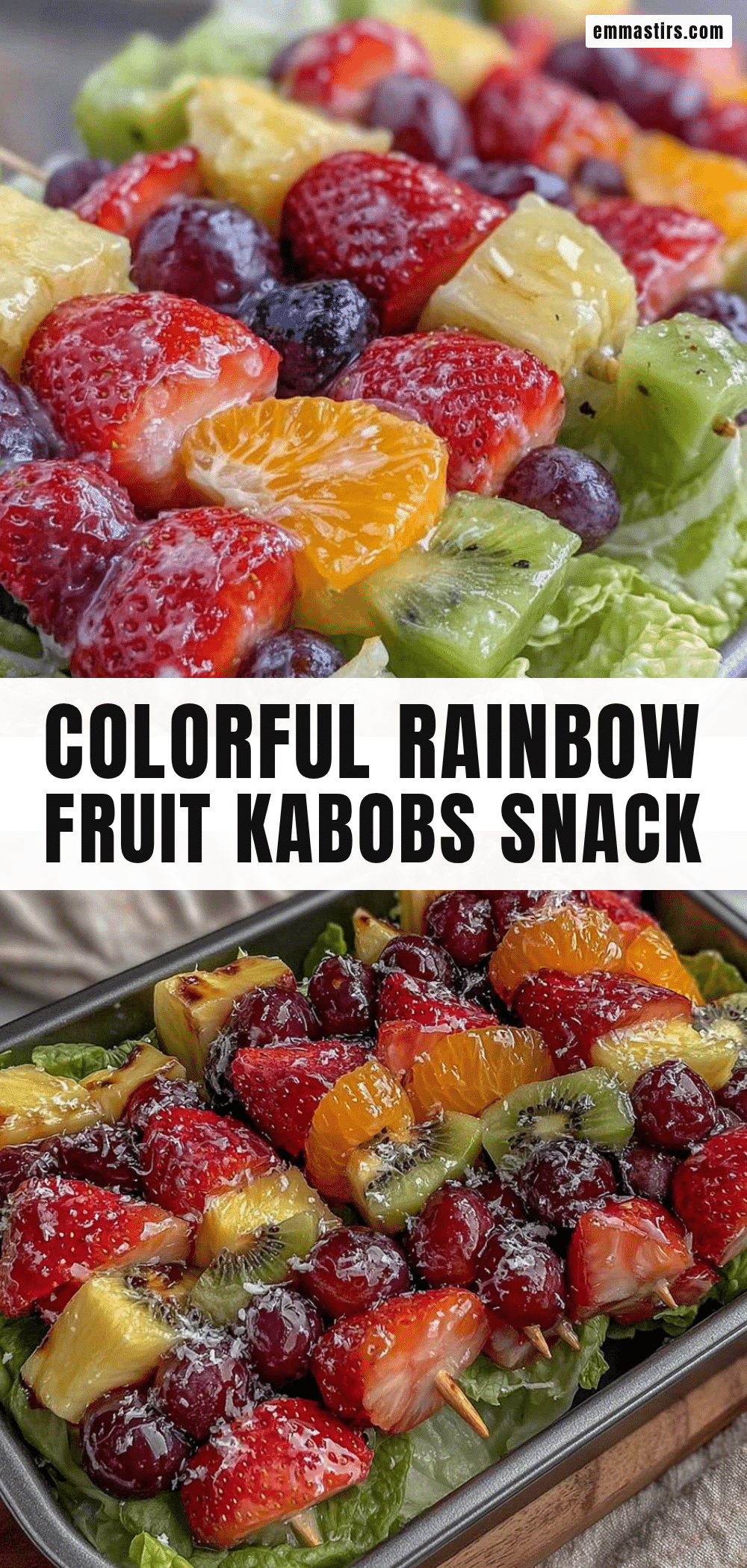 fresh rainbow fruit kabobs recipe