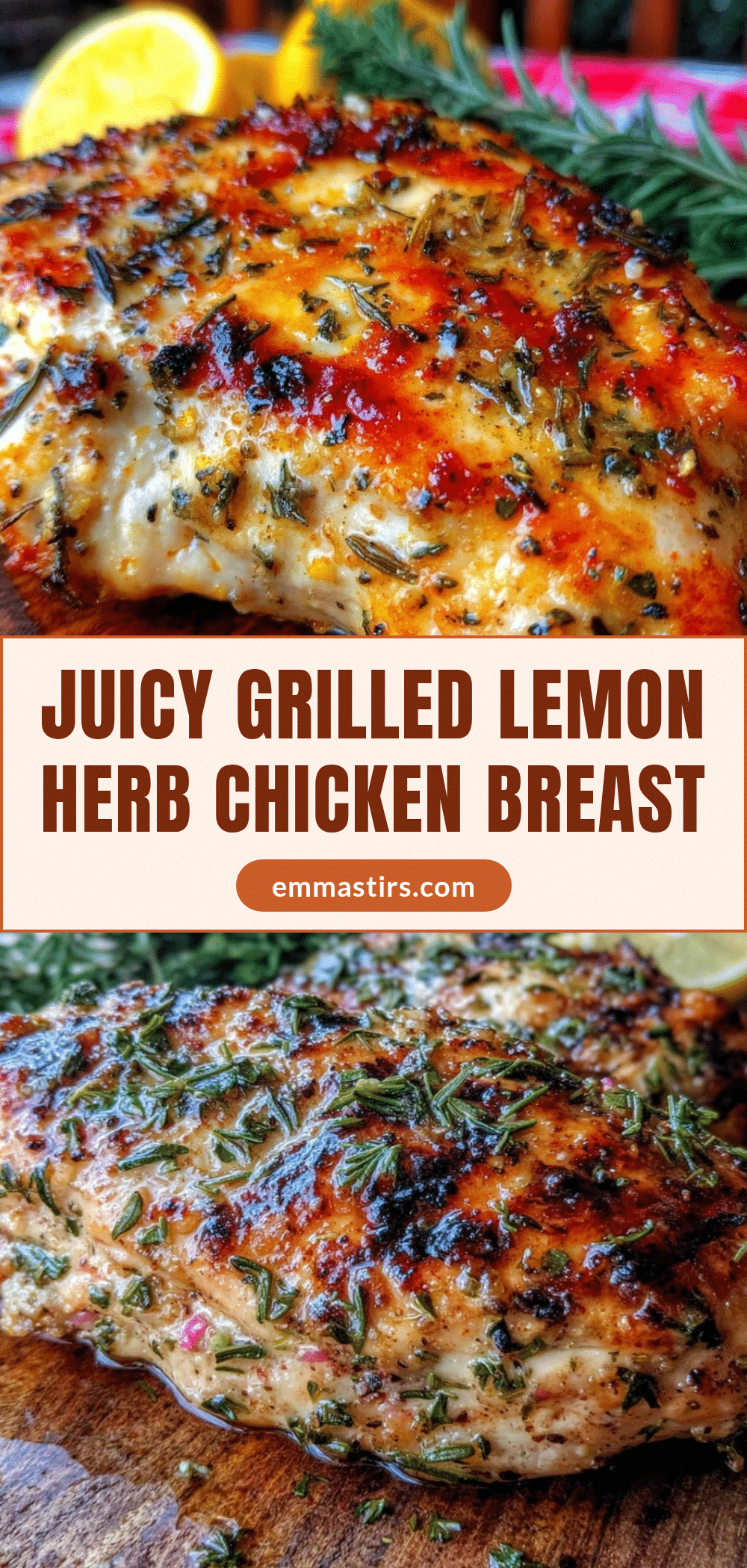 grilled lemon herb chicken breast recipe