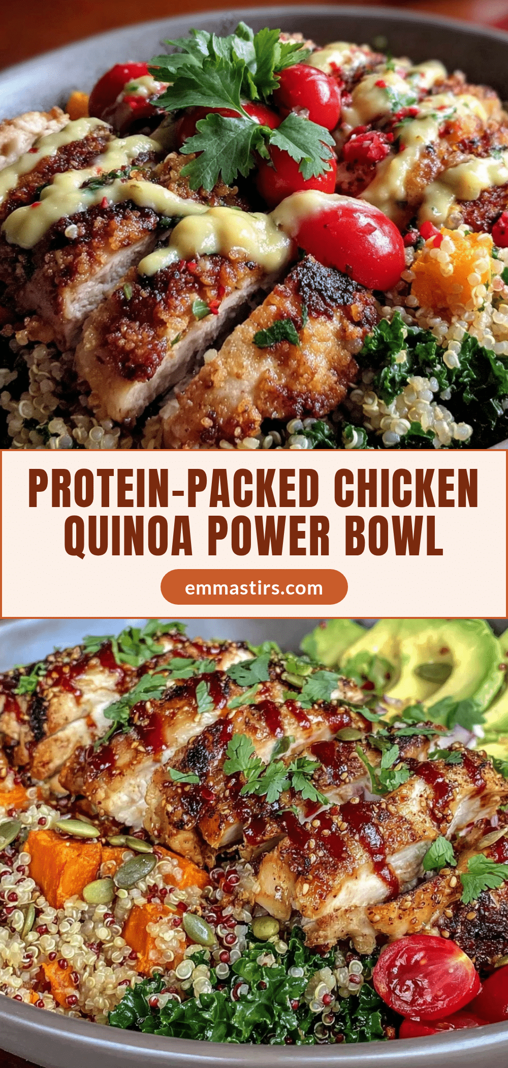 Healthy Chicken Quinoa Power Bowl recipe