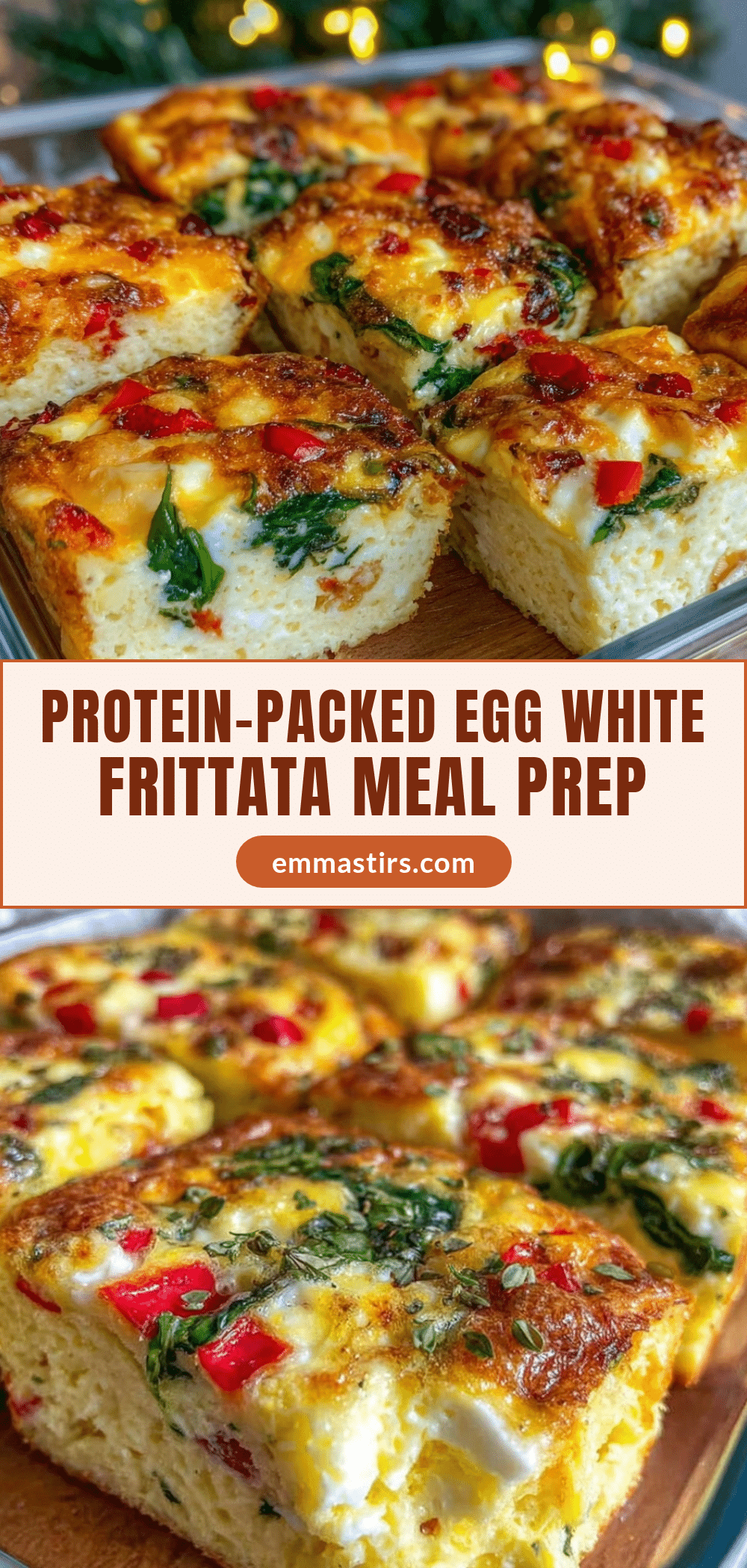 Healthy Egg White Frittata Meal Prep recipe