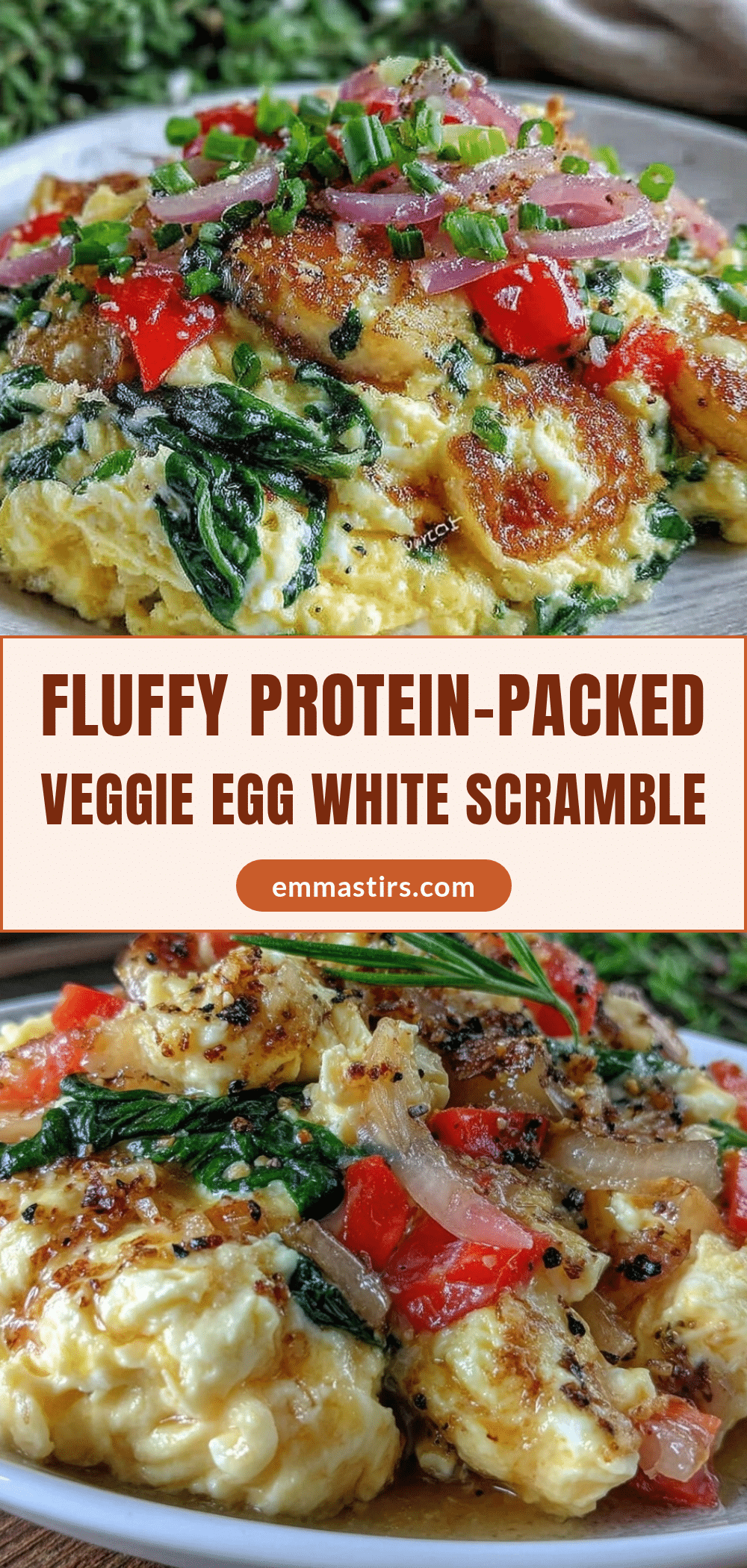 Healthy Egg White Scramble with Vegetables recipe