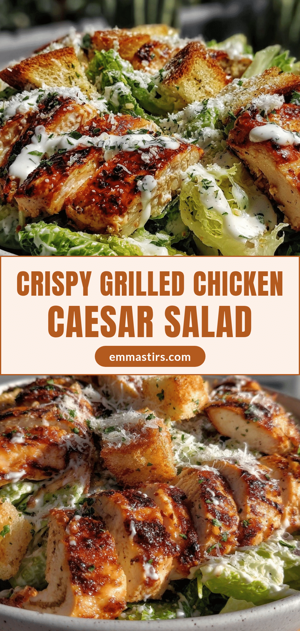 Healthy Grilled Chicken Caesar Salad recipe