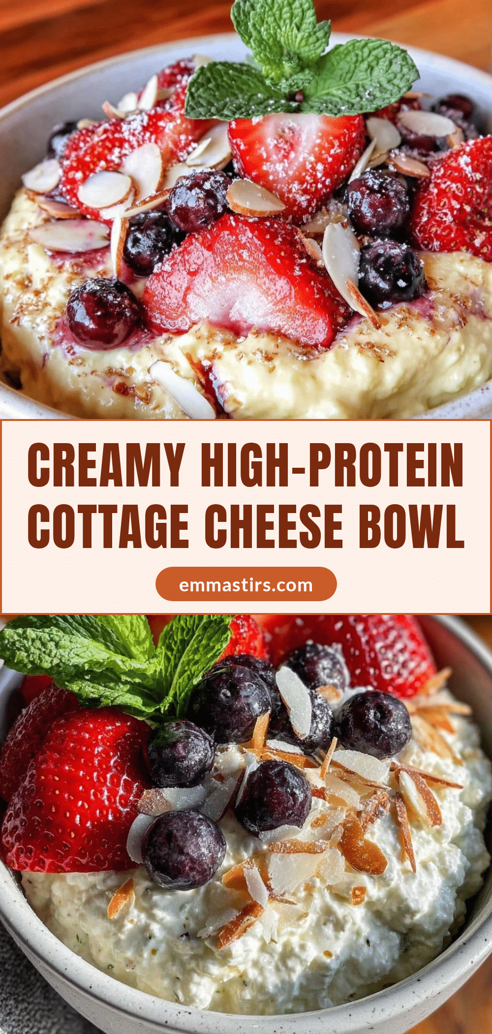 healthy high-protein cottage cheese bowl recipe