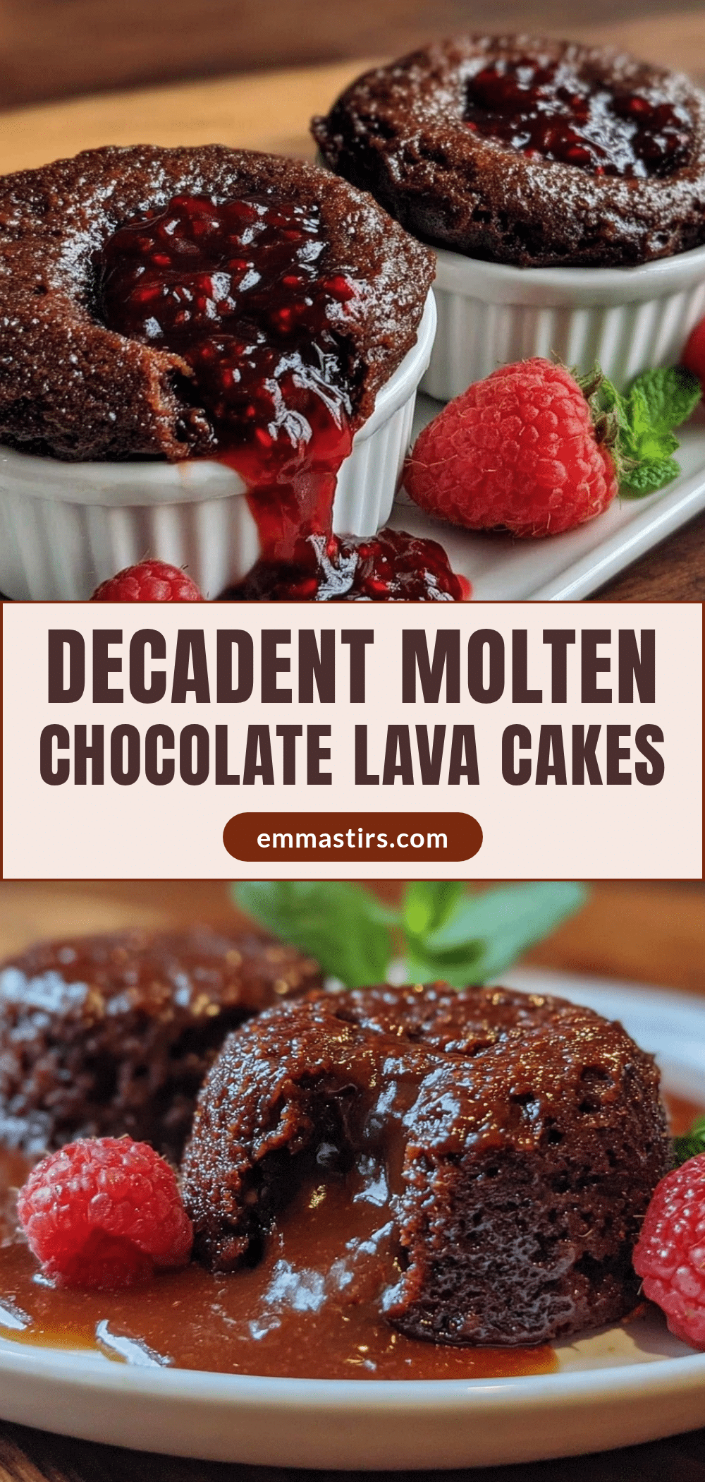 molten chocolate lava cakes recipe