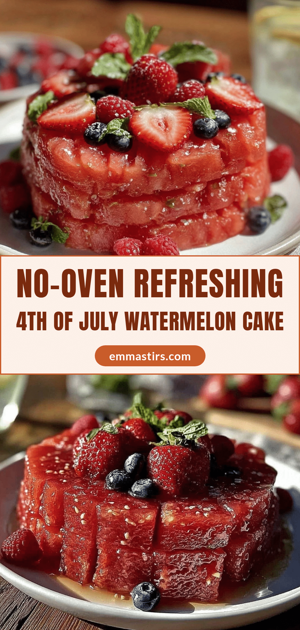 no-oven watermelon cake recipe