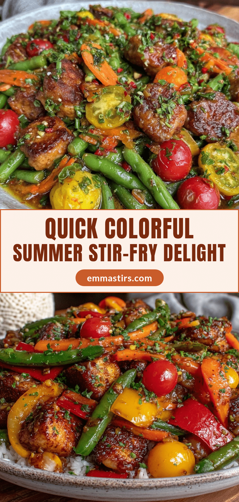 quick colorful summer stir-fry recipe