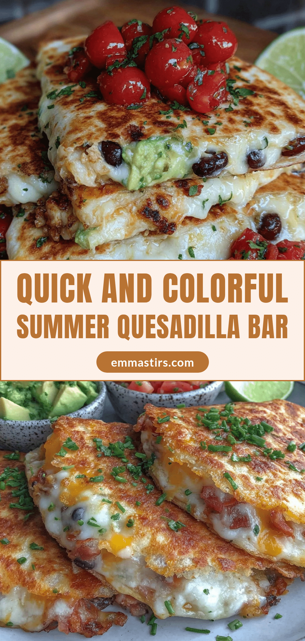 quick summer quesadilla bar recipe