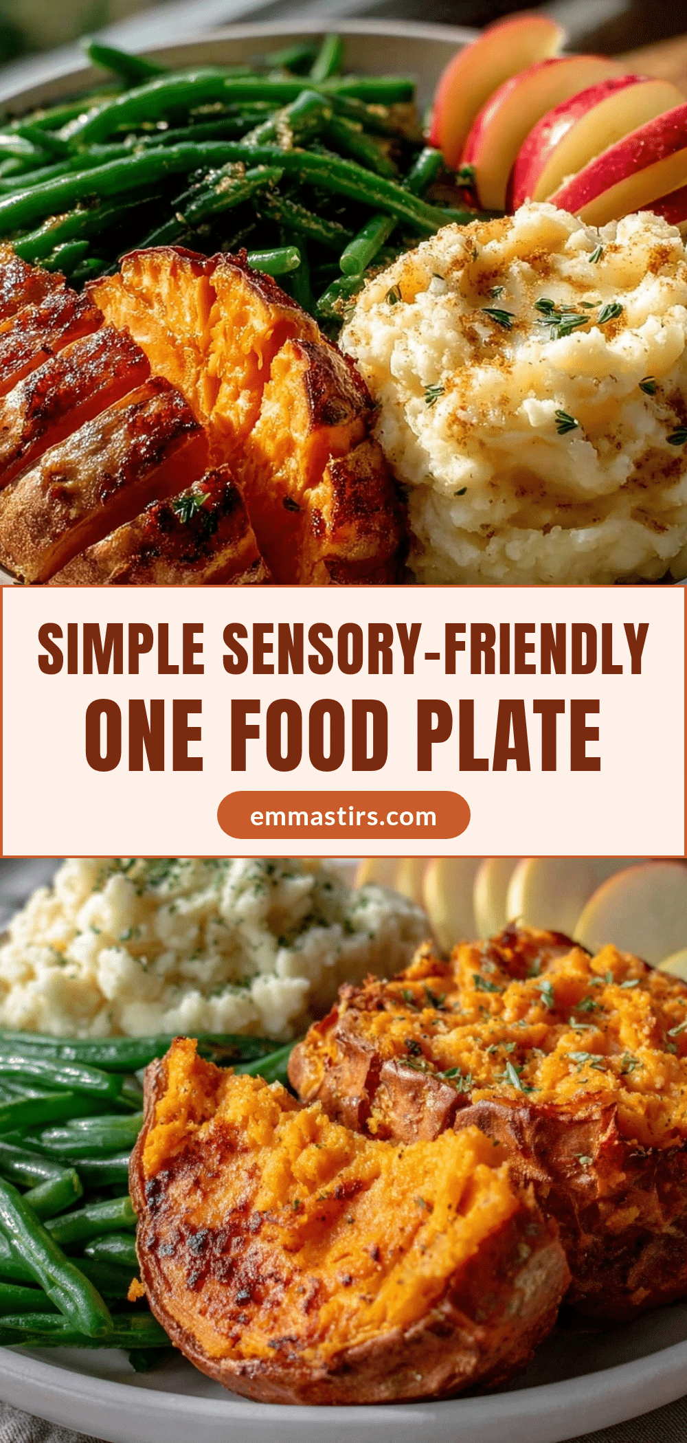 simple one food at a time plate recipe