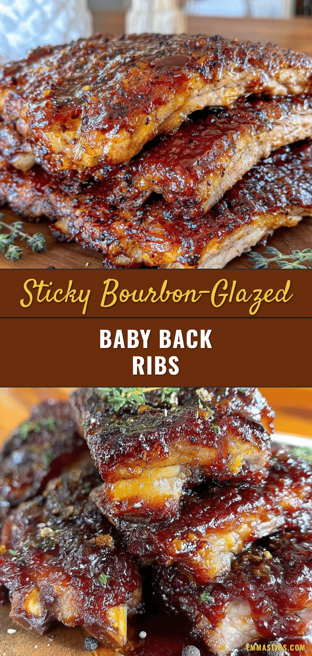 bourbon-glazed baby back ribs recipe