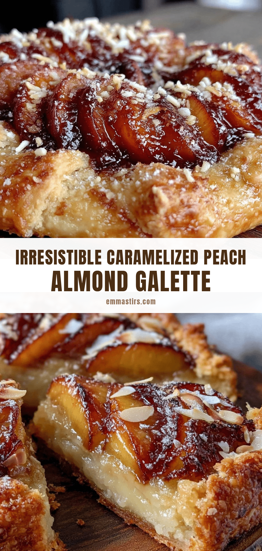 caramelized peach galette recipe