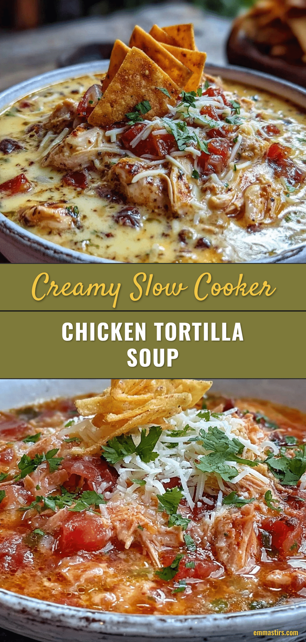 creamy chicken tortilla soup recipe