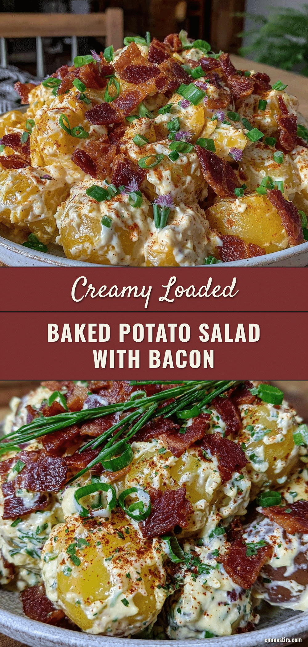 creamy loaded baked potato salad recipe