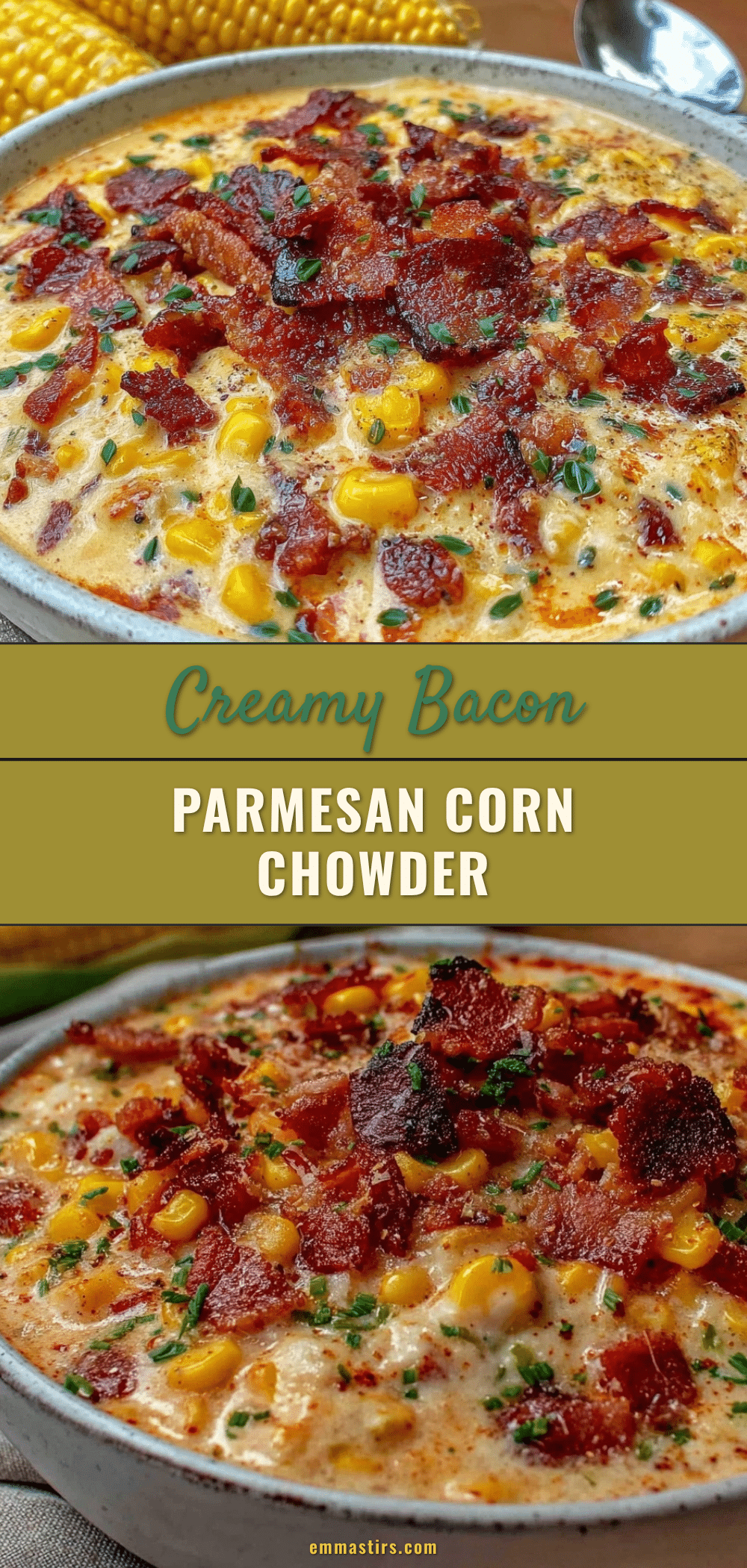 creamy parmesan corn chowder recipe