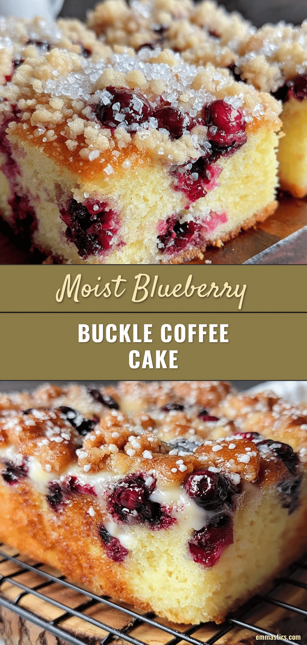 crispy blueberry buckle coffee cake recipe