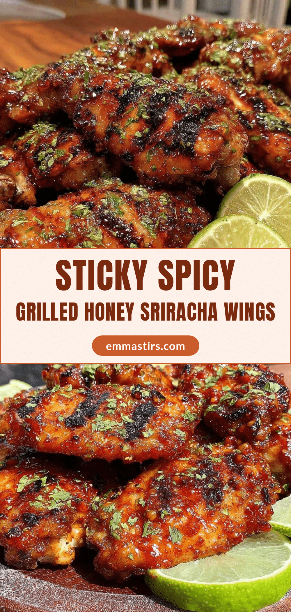 crispy grilled honey sriracha chicken wings recipe