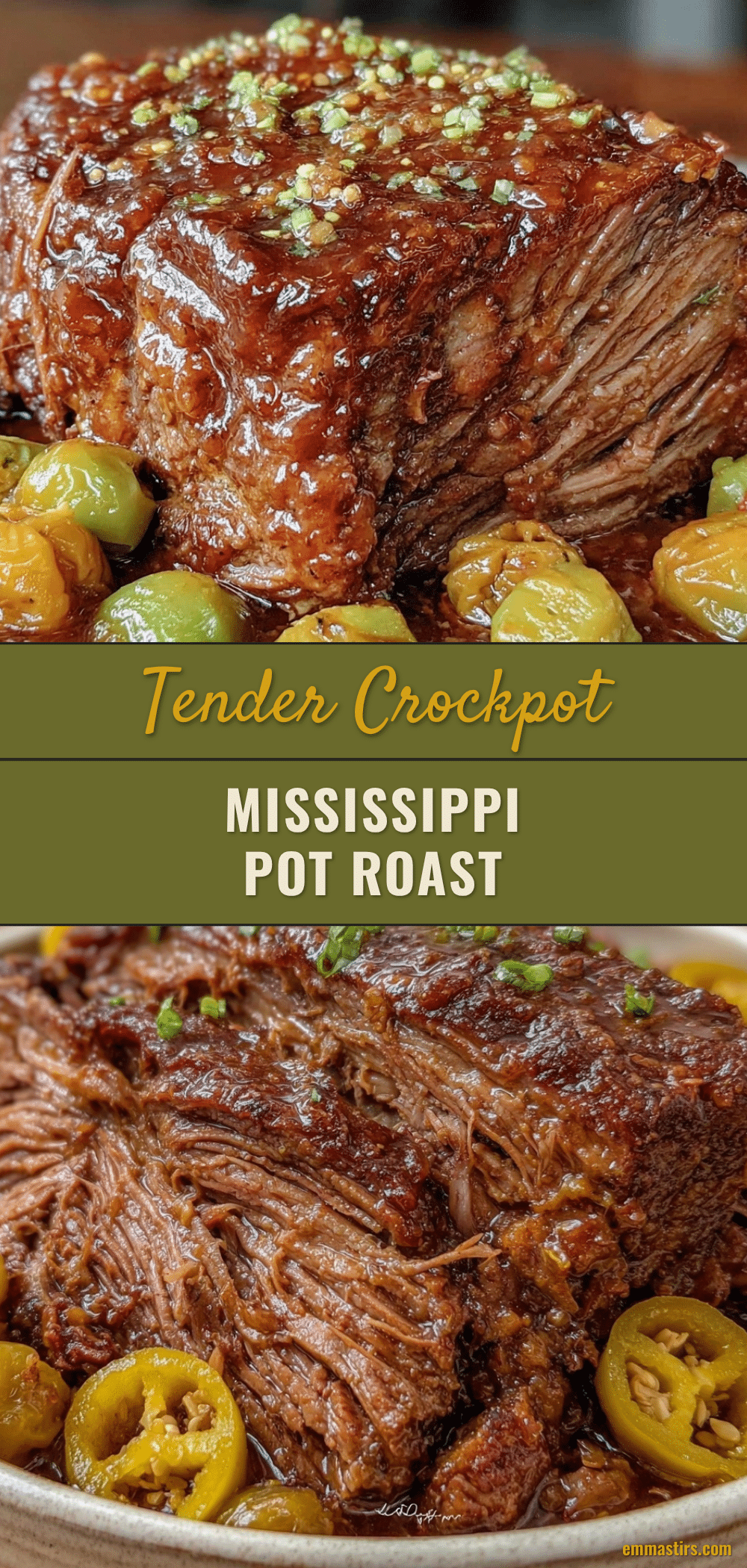 crockpot Mississippi pot roast recipe
