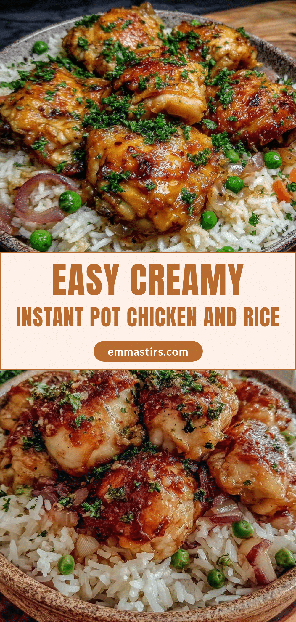 Easy Creamy Instant Pot Chicken and Rice recipe