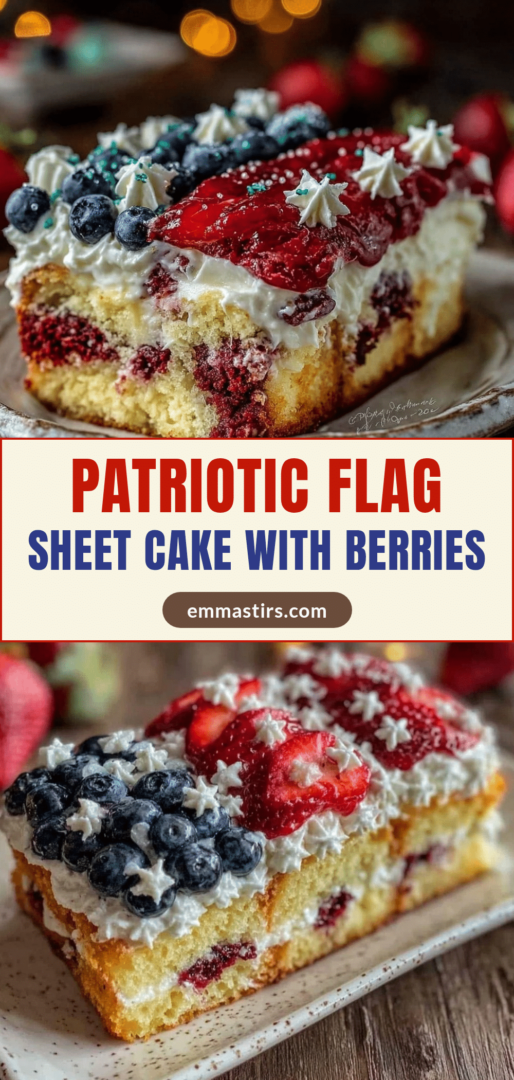 flag sheet cake recipe