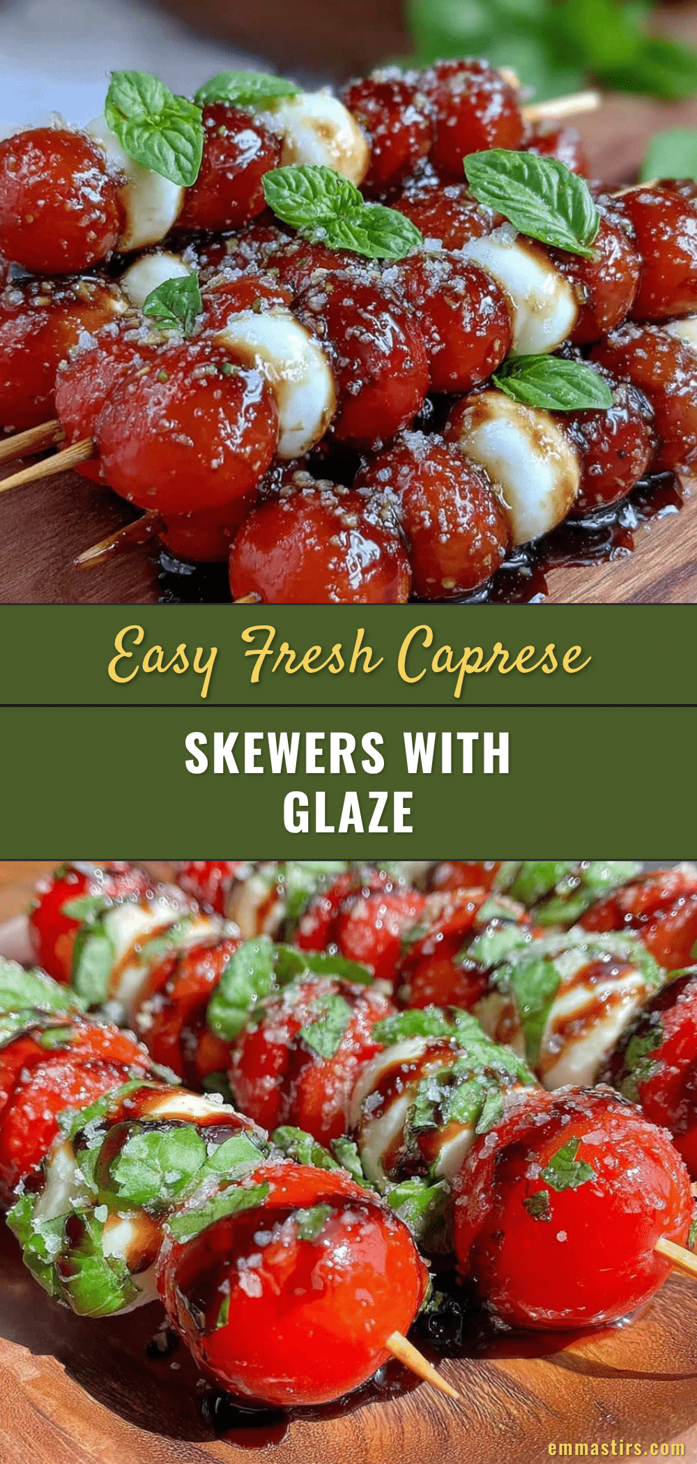 fresh Caprese skewers recipe