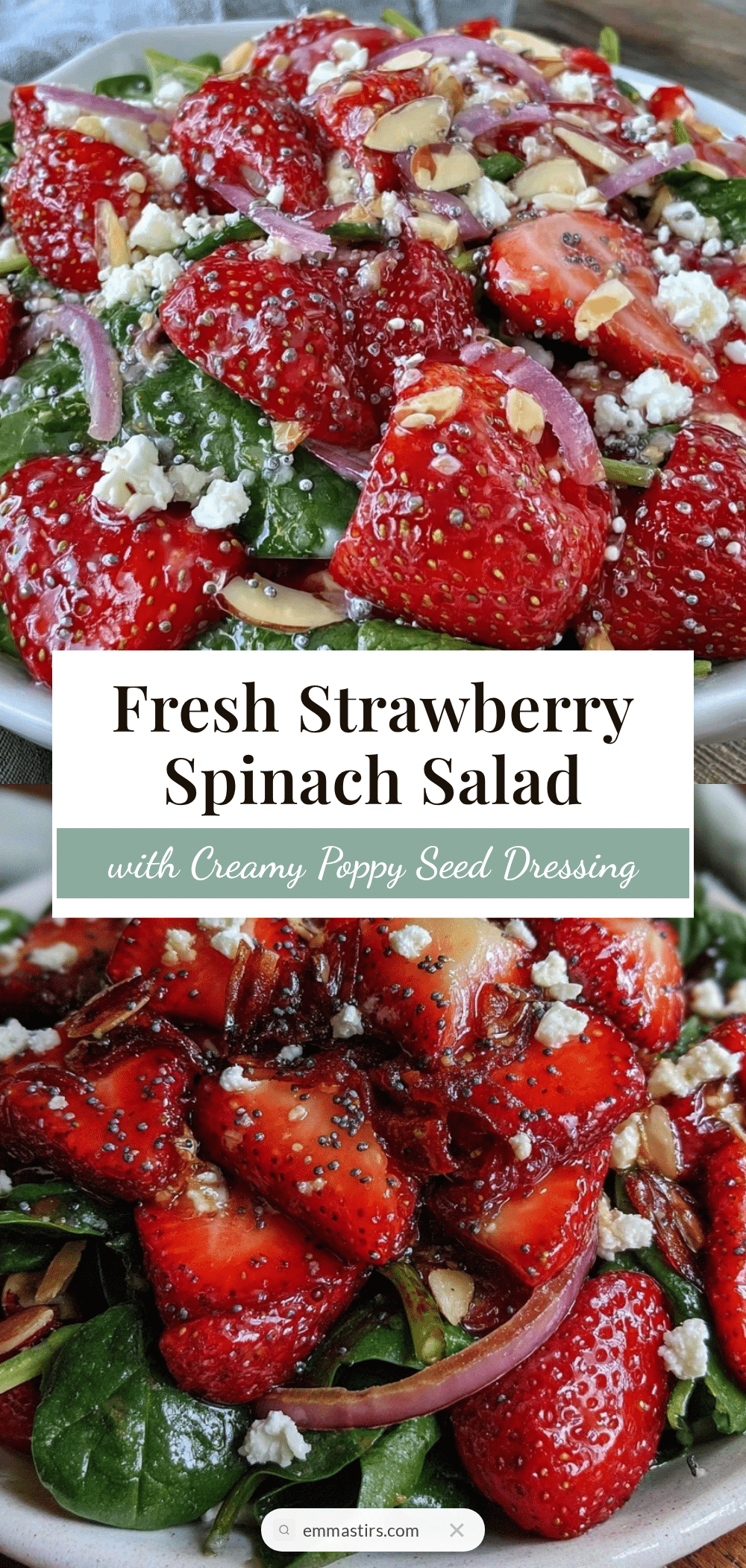 fresh strawberry spinach salad recipe