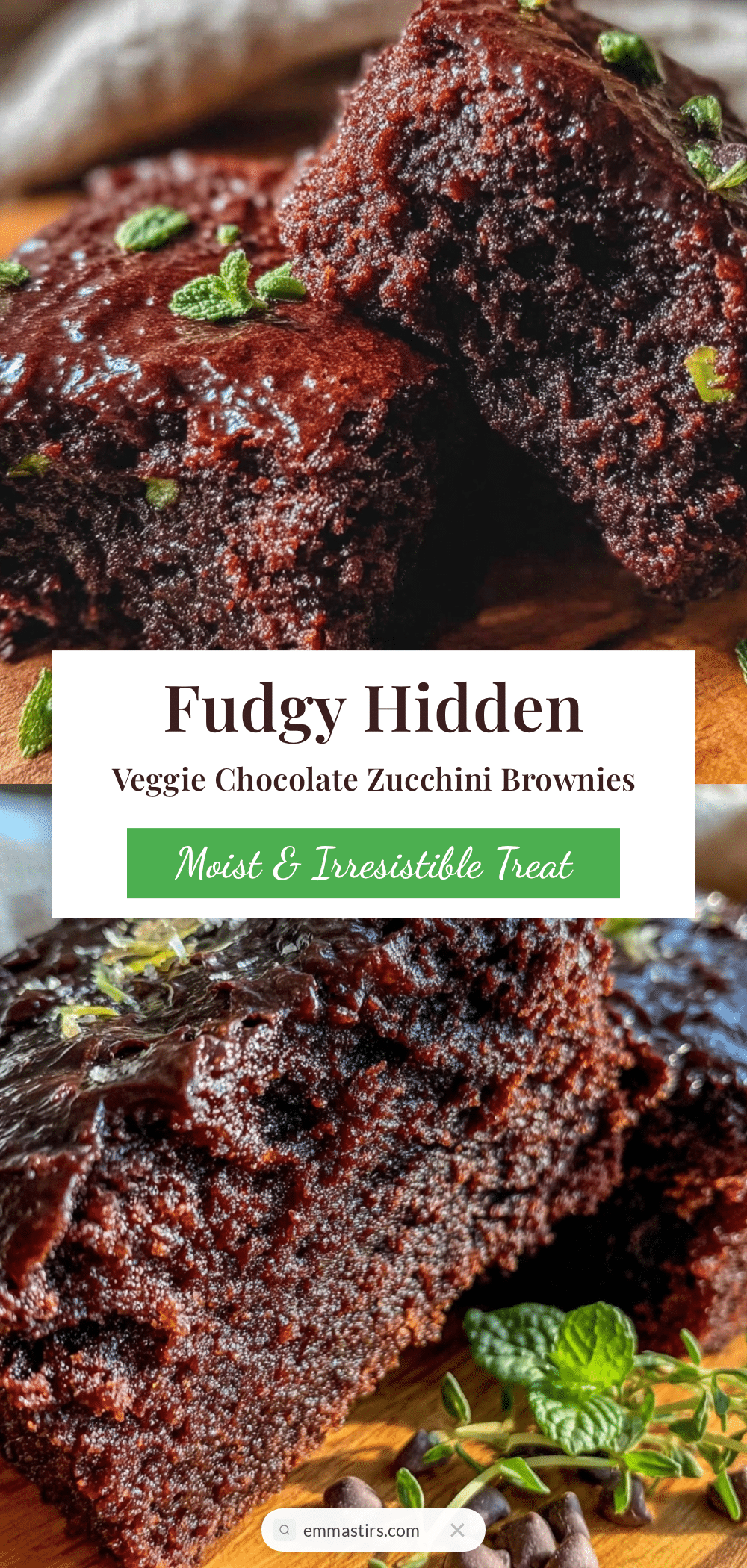 fudgy chocolate zucchini brownies recipe