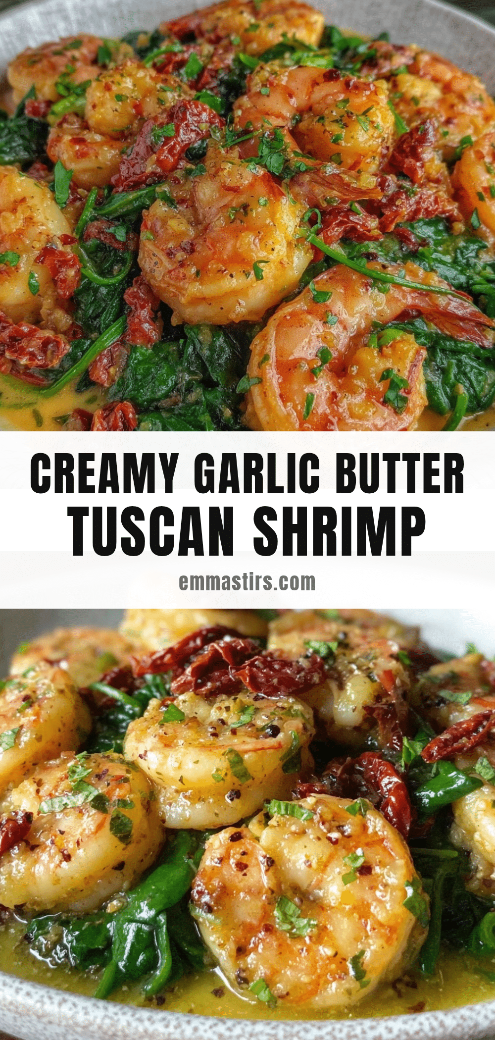 Garlic Butter Tuscan Shrimp recipe