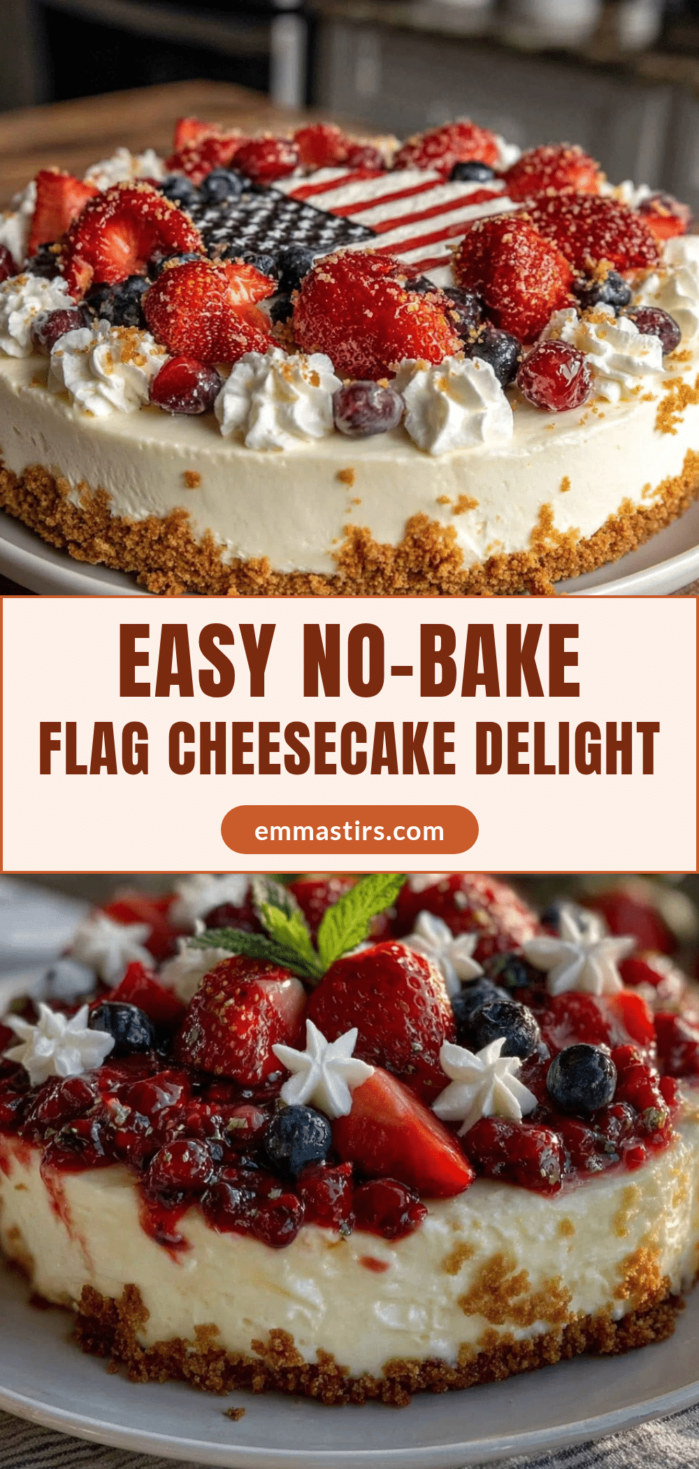 no bake flag cheesecake recipe
